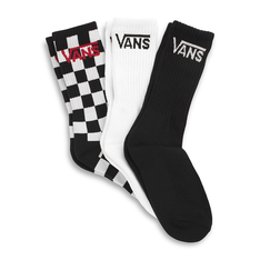 Meia Vans Infantil Class Crew 30/35 Black Checkerboard