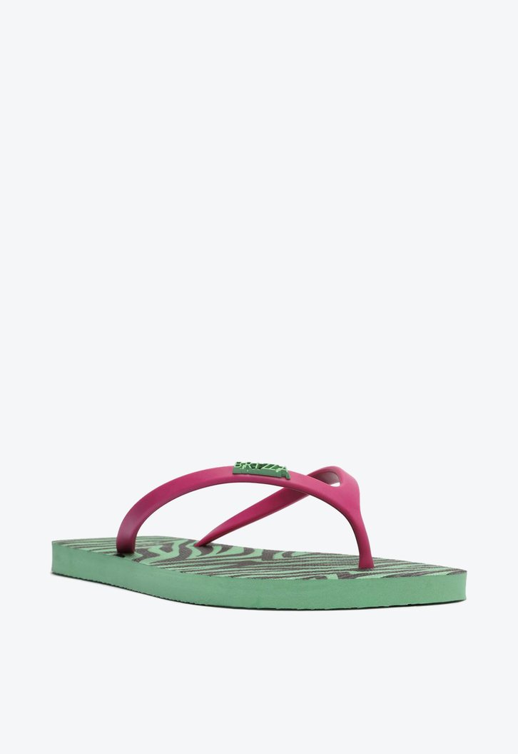 Chinelo De Dedo Verde Brizza Estampa