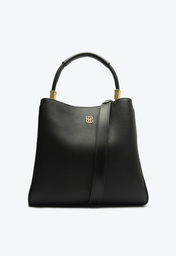 Bolsa Tote Preta Schutz Média Lorena Cozy Couro