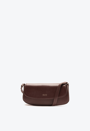 Bolsa Mini Tiracolo Marrom Escura Schutz Baguette Esther Couro