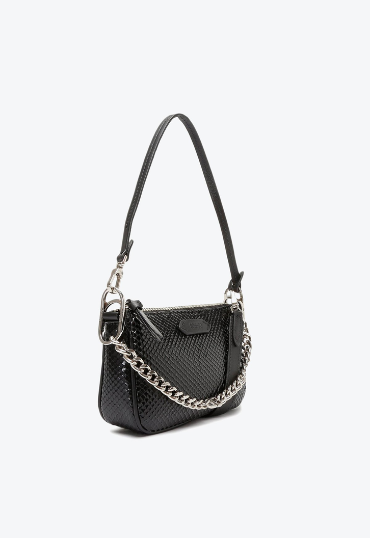 Bolsa Tiracolo Preta Schutz Emmy Snake