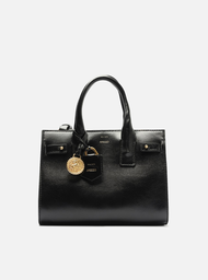 Bolsa Tote Preta Arezzo Couro Média