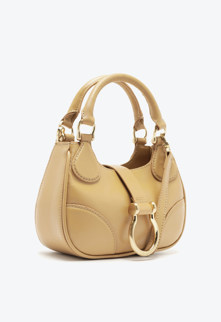 Bolsa Bege Schutz Shoulder Abbie Couro | ZZ MALL