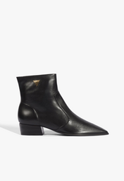 Bota July Couro Preta | ZZ MALL