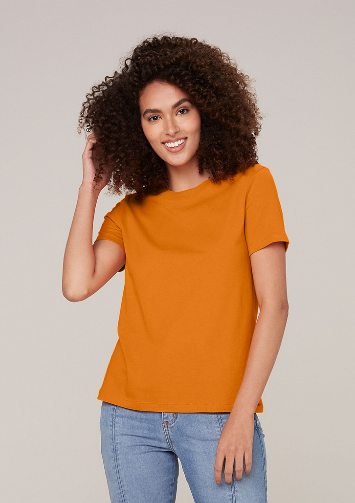 Blusa Laranja Dzarm Manga Curta