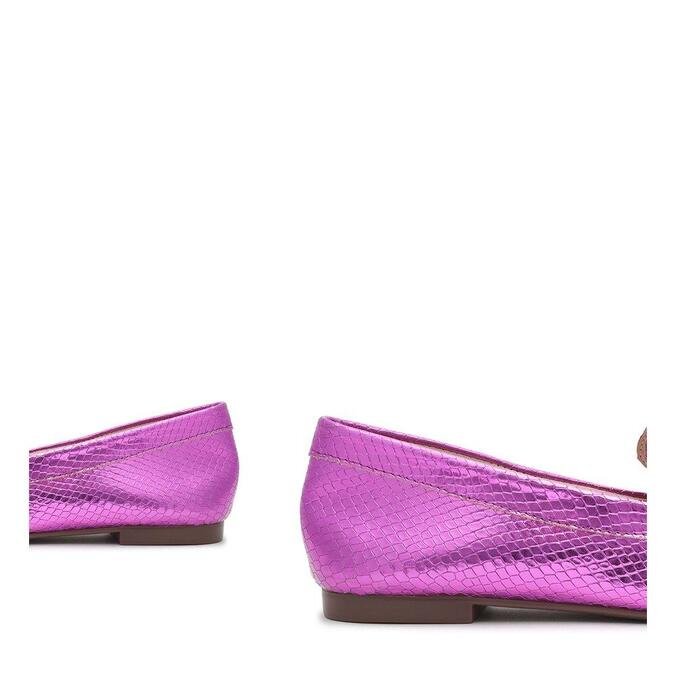 Loafer Schutz Metallic Snake Violet