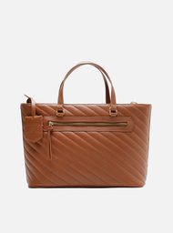 Bolsa Bag Tote Marrom Arezzo Grande Matelassê Charm