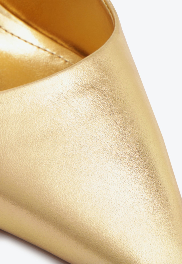 Scarpin Dourado Schutz Salto Geometrico | ZZ MALL