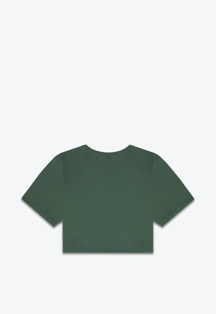 Camiseta Flying V Crew Crop SS II Dark Forest