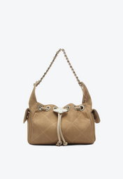Bolsa Hobo Billy Pequena Bege