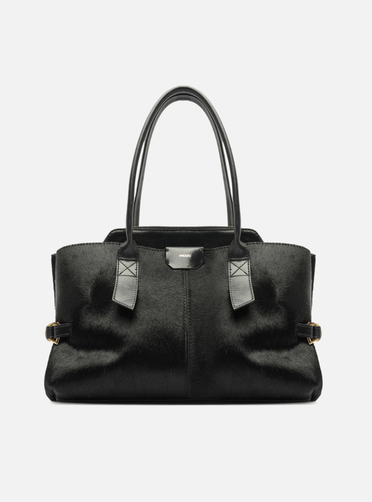 Bolsa Tote Preta Pelo Couro Grande