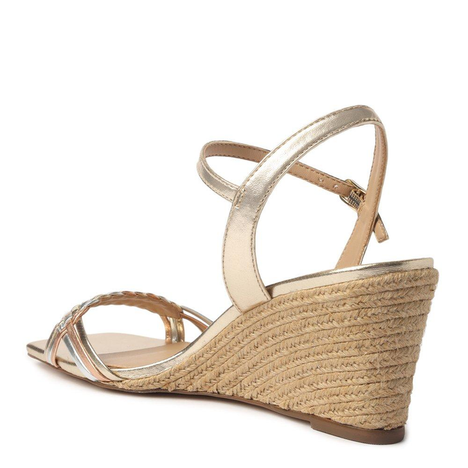 Anabela dourada arezzo clearance