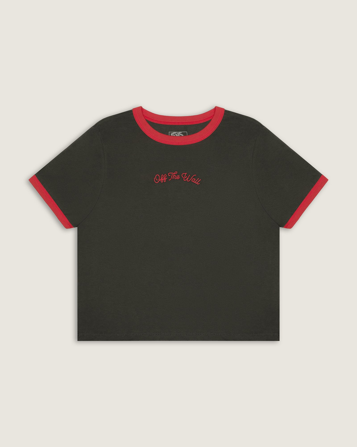 Camiseta Manga Curta Ringer Tee Faded Black