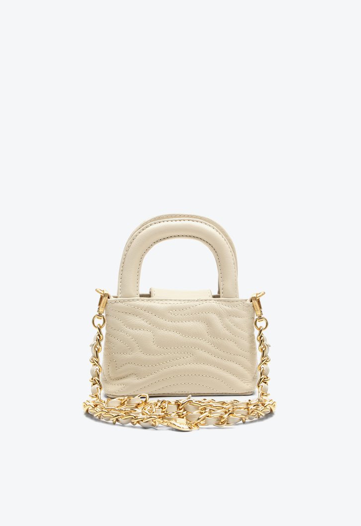 Bolsa Tiracolo Eleonora Pequena Bege