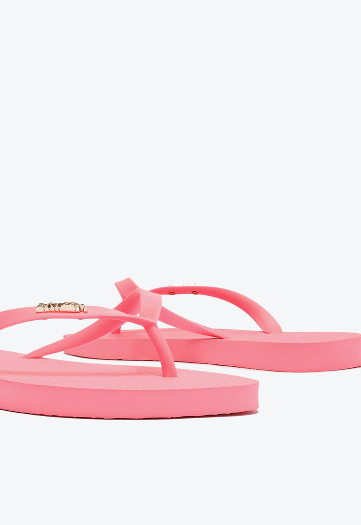 Chinelo De Dedo Rosa Brizza Tiras Textura