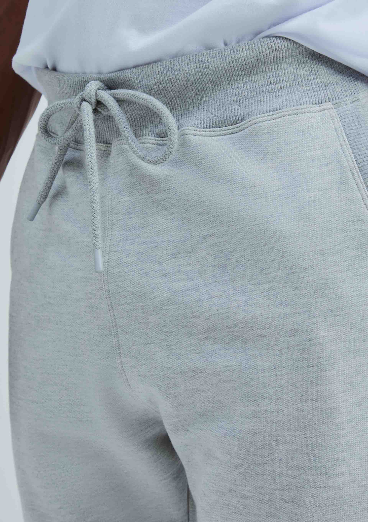 Calça Básica Cinza Claro Hering Jogger Em Moletom Peluciado