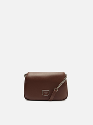 Bolsa Tiracolo Marrom Pequena Corrente Barbicacho