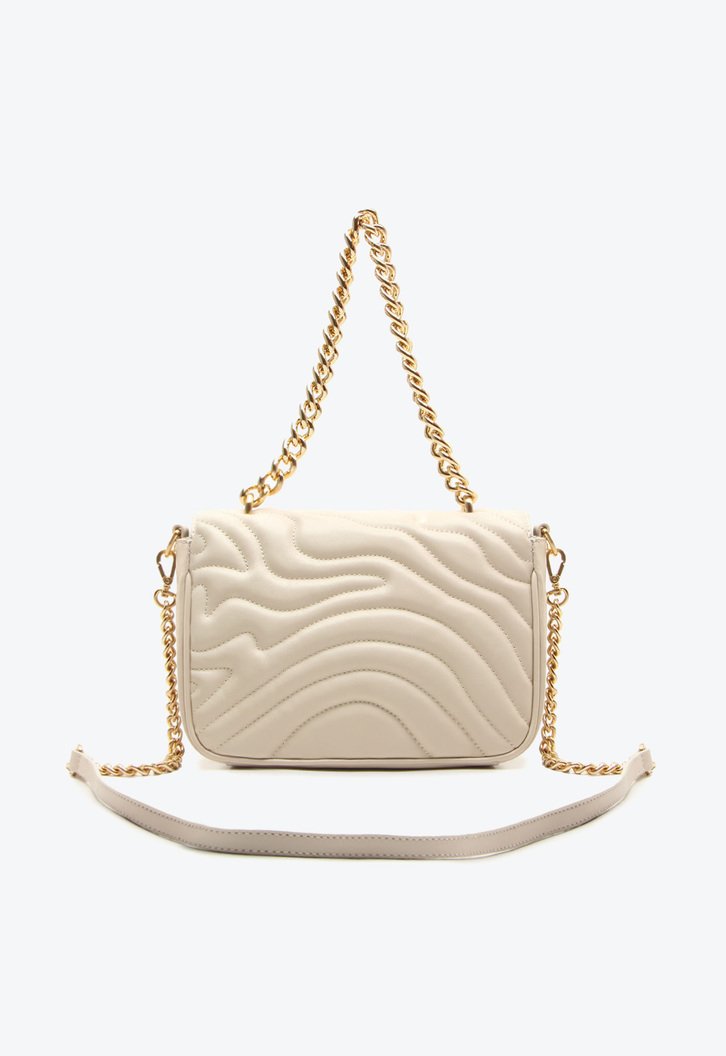 Bolsa Tiracolo Waves Pequena Bege