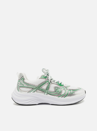 Tênis Branco Verde Arezzo Amarração Esporte