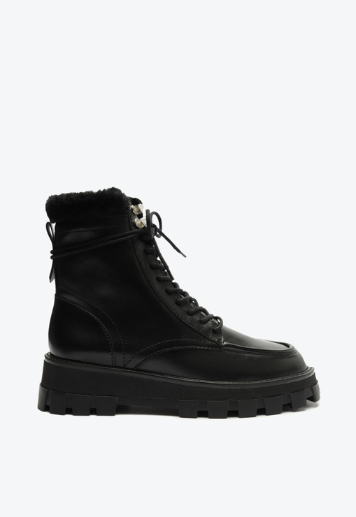 Bota Couro Pelo Preto