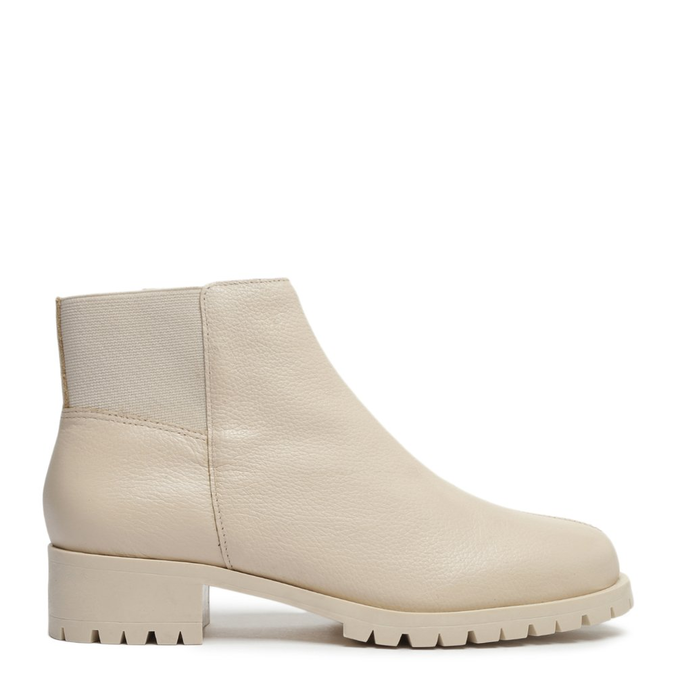 BOTA OFF-WHITE AREZZO CHELSEA COURO SALTO BLOCO BAIXO