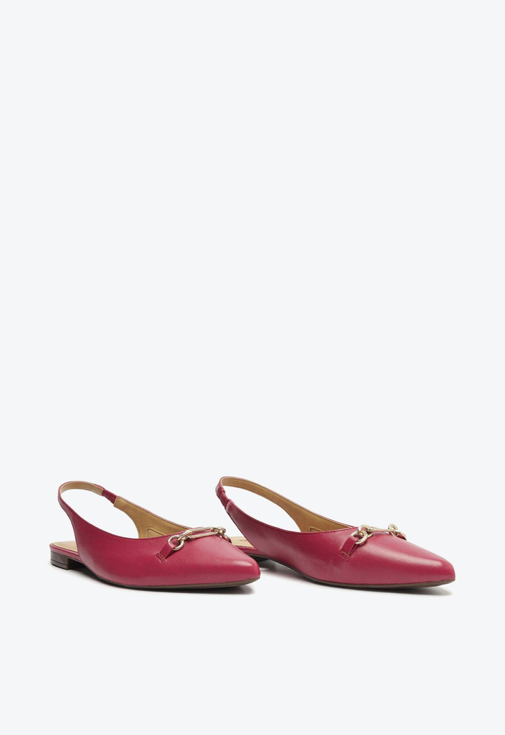 Sapatilha Rosa Anacapri Slingback Bico Fino Classy
