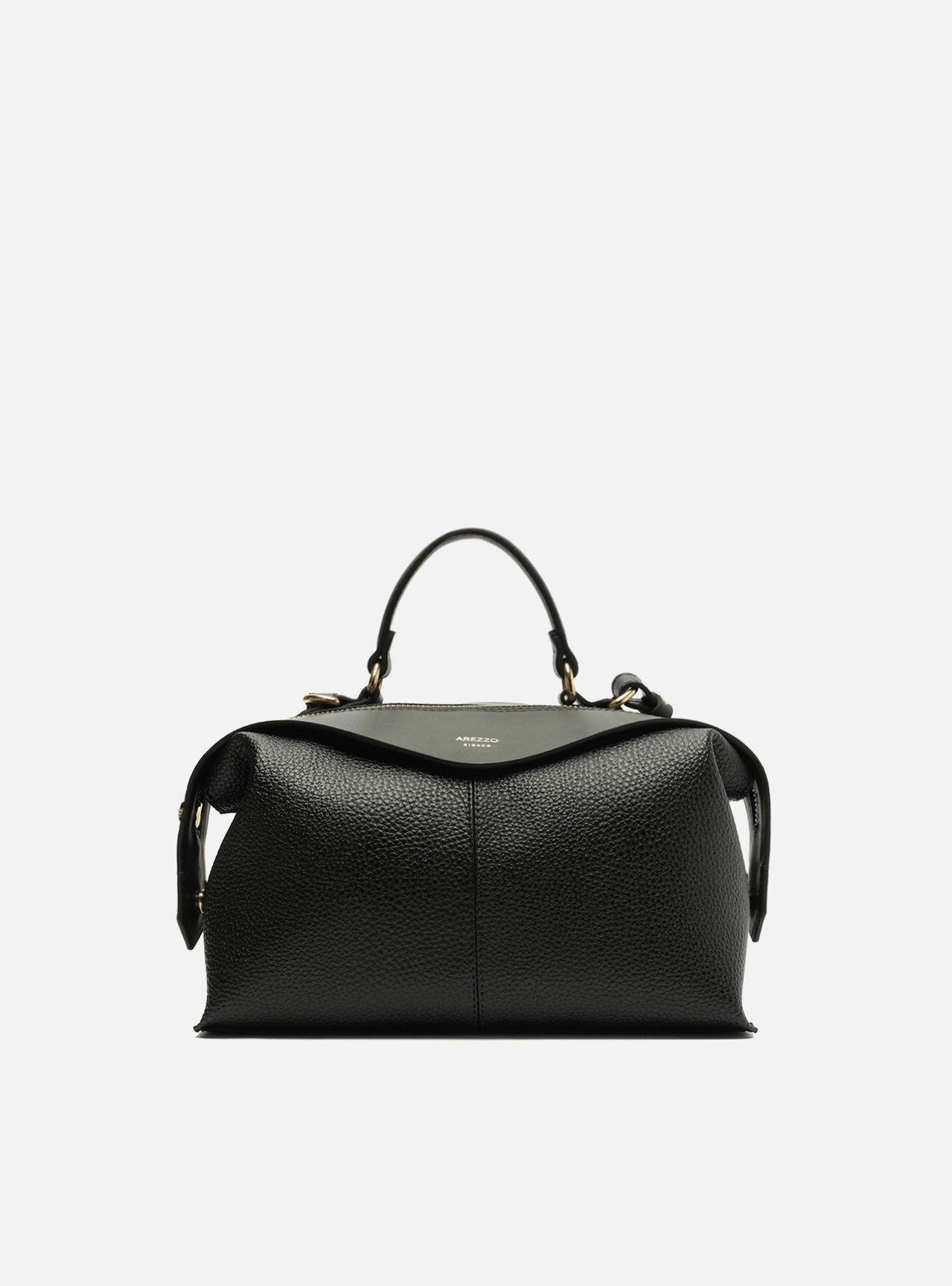 Bolsa Bowling Preta Média Mix Texturas | ZZ MALL