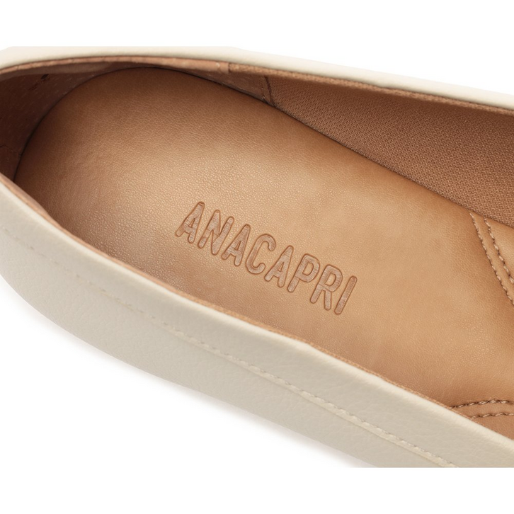 Mocassim Madri Bico Quadrado Branco