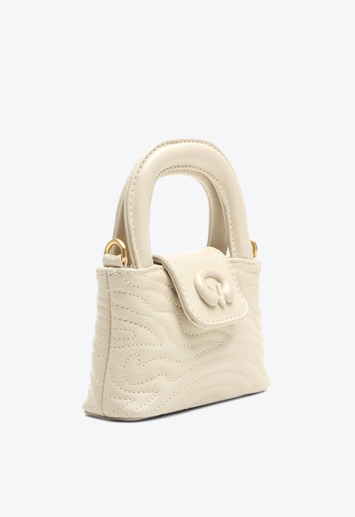 Bolsa Tiracolo Eleonora Pequena Bege