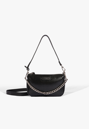 Bolsa Tiracolo Preta Schutz Emmy Snake