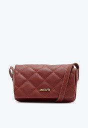 Bolsa Tiracolo Bordô Anacapri Pequena Matelassê Triangular Envelope