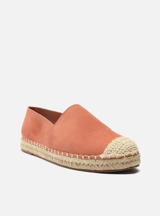 Espadrille Rosa Arezzo Nobuck Rasteira Corda