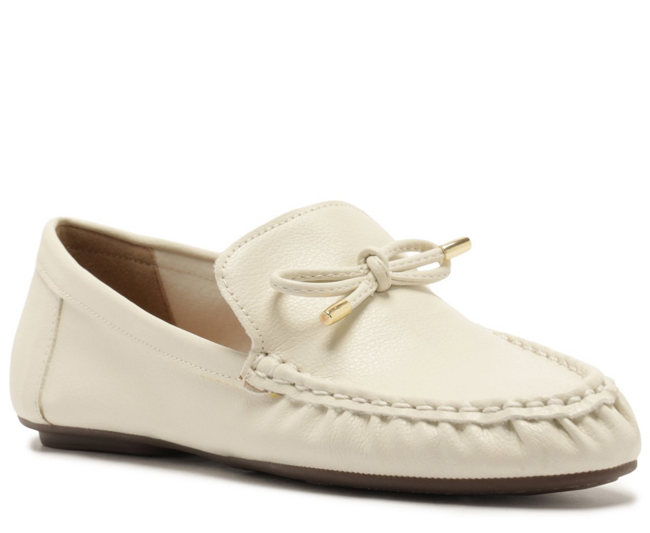 MACOCOさん Mocassim Gardena Laço Branco | ZZ MALL