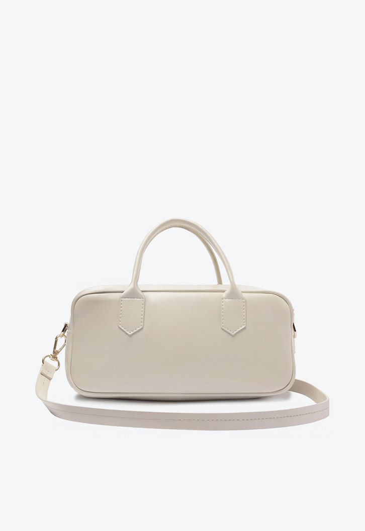 Bolsa Tote Média Bag Charm Tag Bege