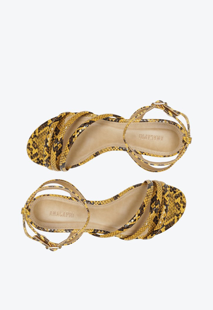 Sandália Amarela Anacapri Snake Fun
