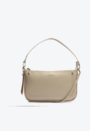 Bolsa Branca Anacapri Baguete Pesponto Média
