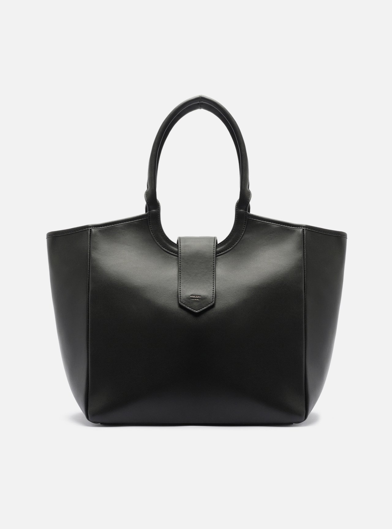 Bolsa Preta Tote Média