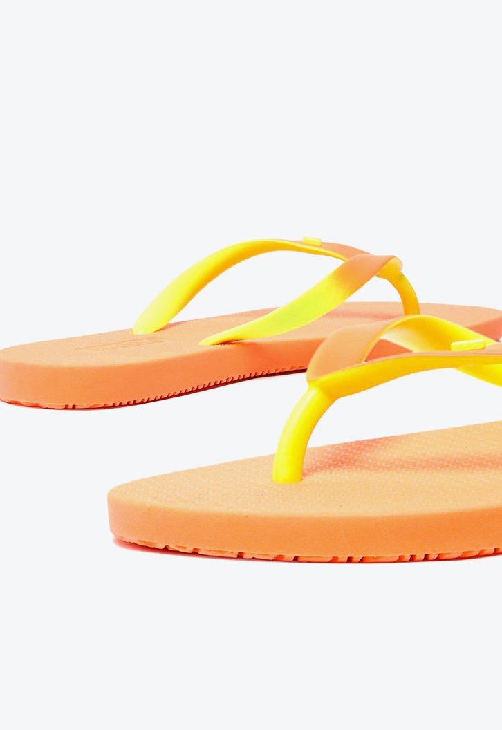 Chinelo Laranja Verde Brizza Degradê Lime