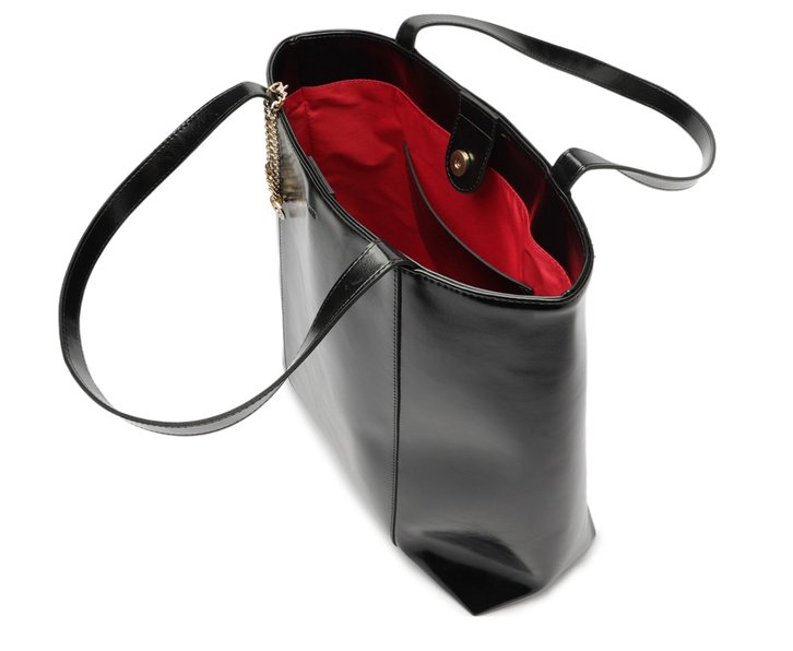 Bolsa Shopping Grande Madri Chaveiro Preta
