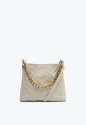 Bolsa Branca Schutz Squared Couro
