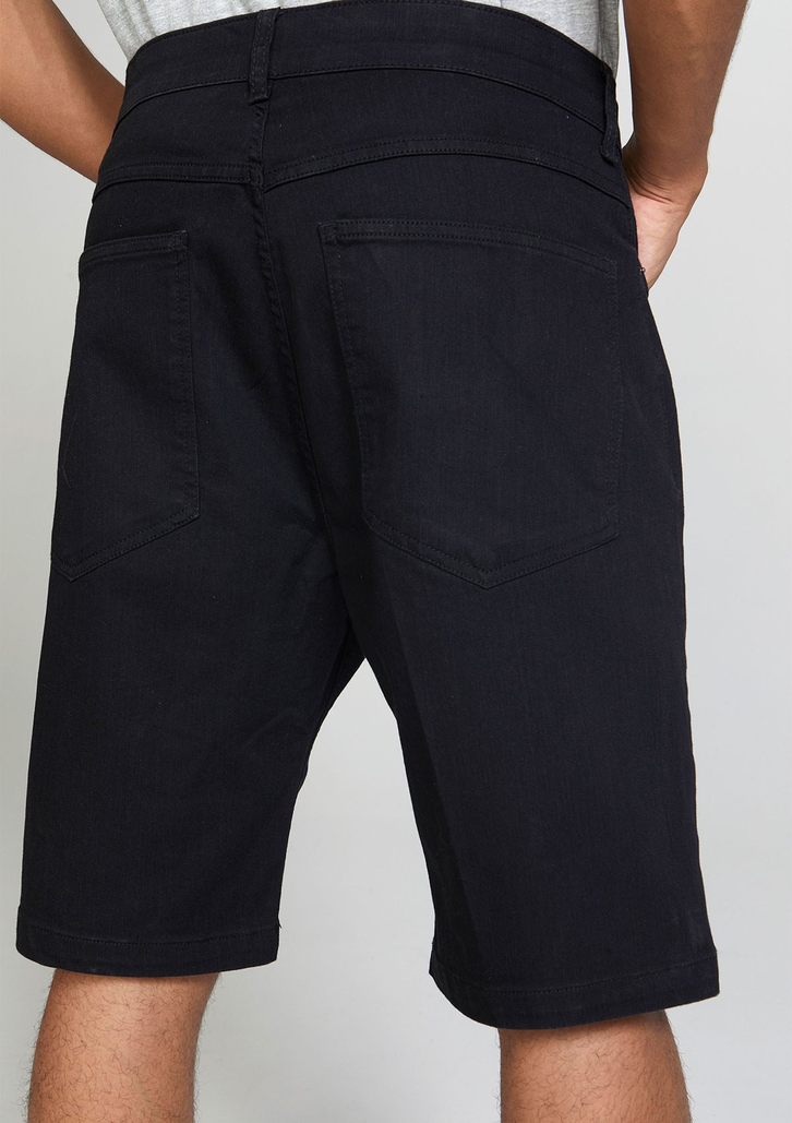 Bermuda Jeans Preta Royal Hering Soft Touch