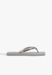Chinelo Cinza Schutz Bico Quadrado