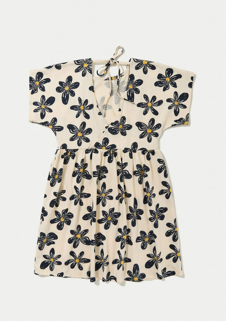 Vestido Hering Infantil Curto Creme Estampado