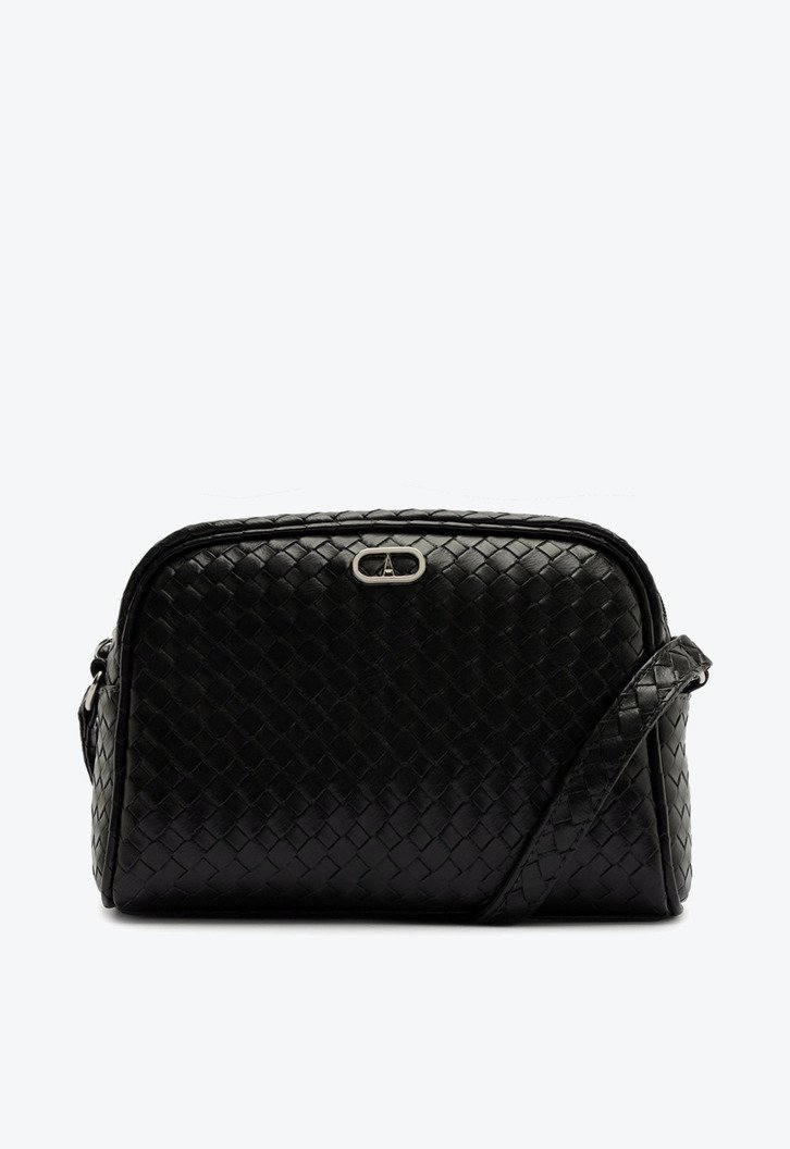 Bolsa Tiracolo Média Camera Preta