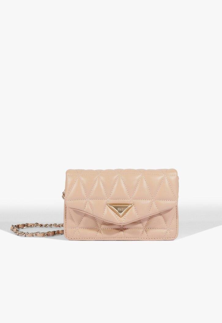 Bolsa Tiracolo Bege Schutz Pequena 944 Couro