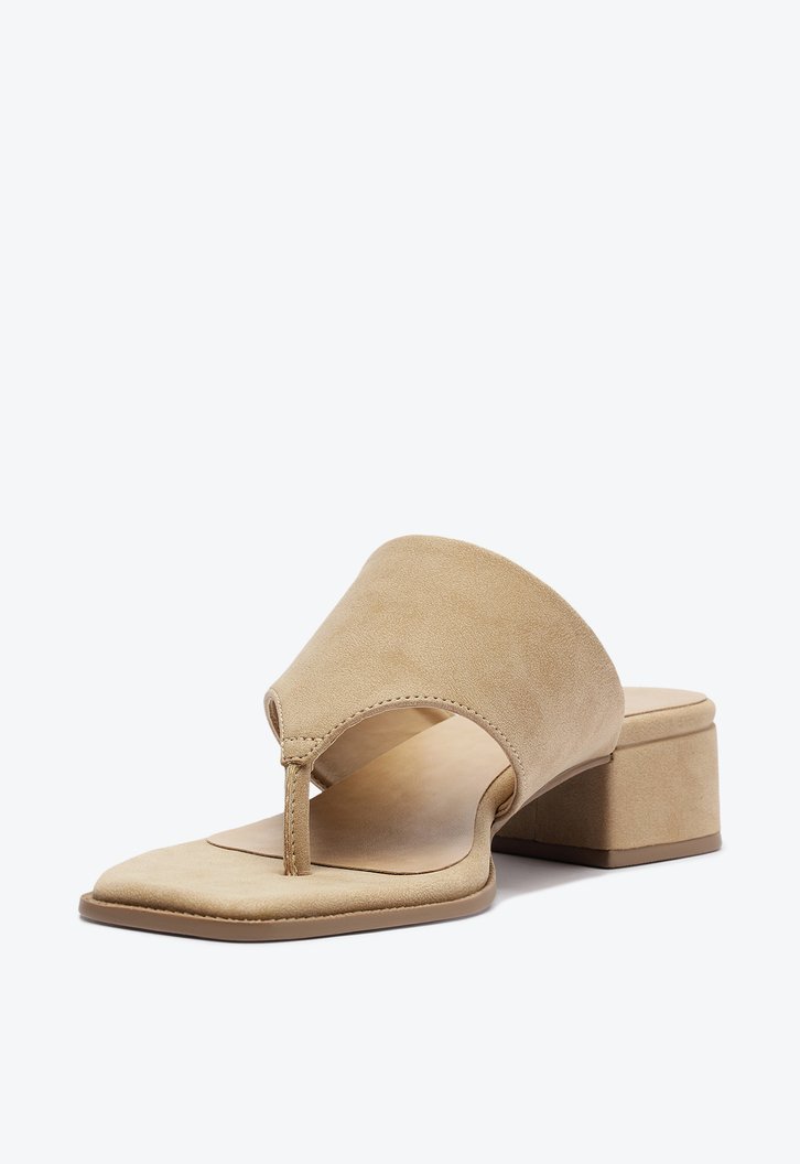 Sandália Mule Gaspéa Regular Bege
