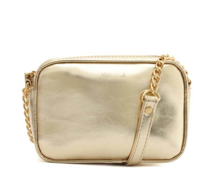 Bolsa Tiracolo Pequena Essencial Dourada