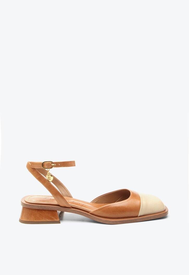 Slingback Cap Toe Bess Caramelo