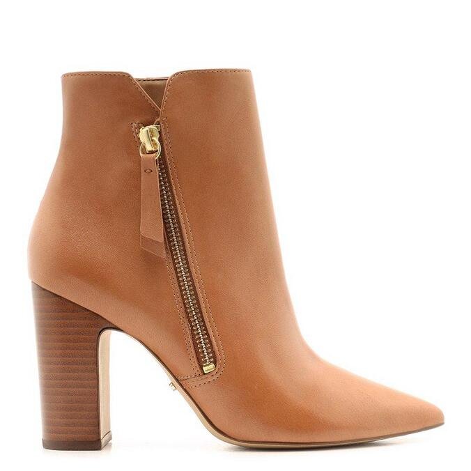 bota cano curto com ziper