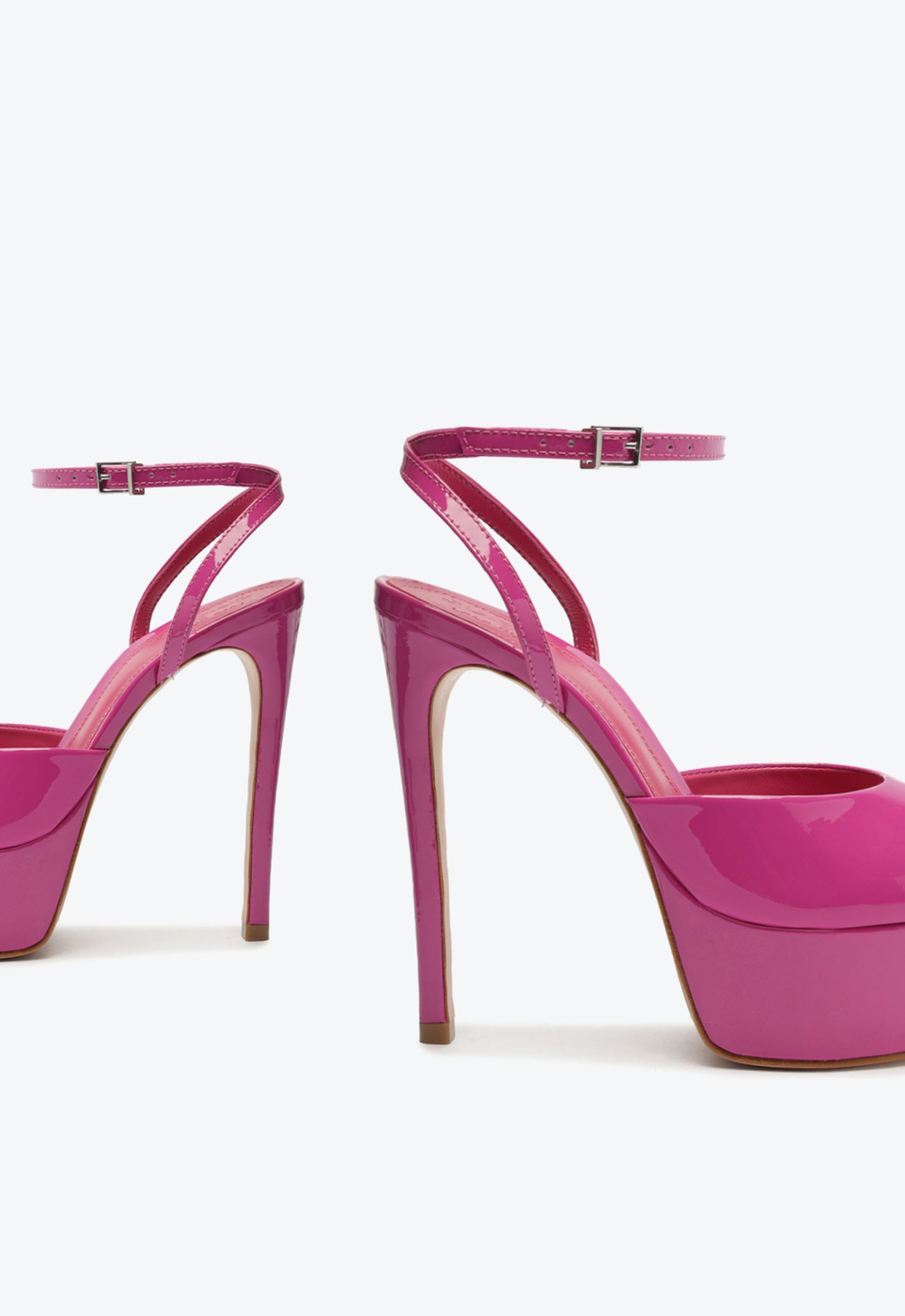Sandália Meia Pata Rosa Schutz Verniz | ZZ MALL